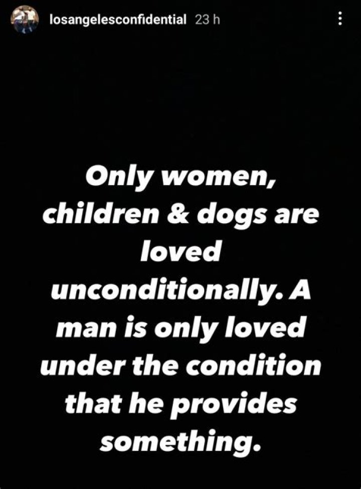 A Man Is Only Loved Under A Condition, Women Are Loved Unconditional – The Game Says