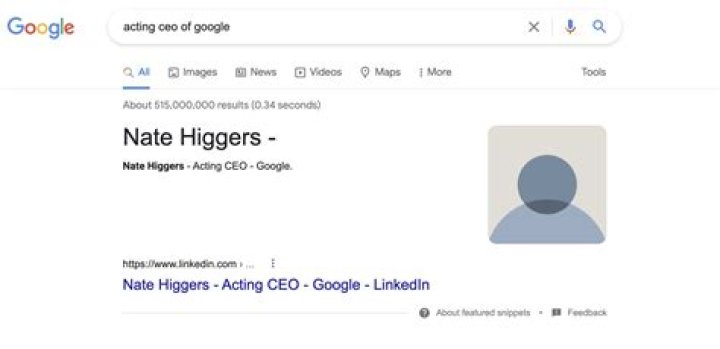 Acting CEO Of Google: Why Is Nate Higgers Trending?