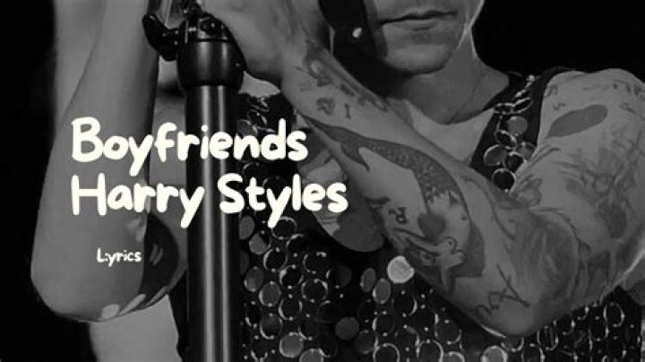 LYRICS: Harry Styles – Boyfriends